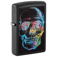 ZIPPO  Skull Design   Black Matte, 38x13x57 , 