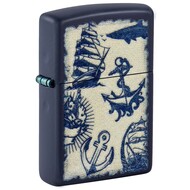 ZIPPO  Nautical Design   Navy Matte, 38x13x57 ,  