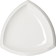 Тарелка закусочная Кунстверк треугольная, 26 см, белая