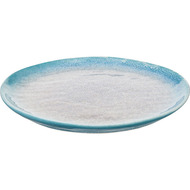Тарелка закусочная Нептун, 20.3 см, бирюзовая