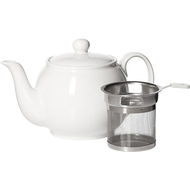 Kunstwerk Чайник с металлическим ситом (500 мл), белый