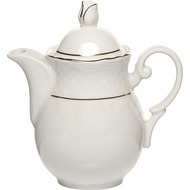 Lubiana Кофейник Afrodyta (300 мл), 13 см, белый/золотой