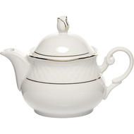 Lubiana Чайник заварочный Afrodyta (400 мл), 17х13 см, белый/золотой