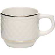 Lubiana Чашка кофейная Afrodyta (100 мл), 5 см, белый/золотой