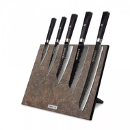 HEIMCUT    Black Damascus, 5 .,    Vintage Brown,  