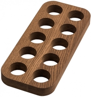 Uneca Подставка под 10 яиц, 29х12.5 см, коричневая