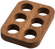 Uneca Подставка под 6 яиц, коричневая