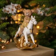 Lefard Статуэтка Мишка на коне-качалке, 13х6х15 см