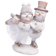 Статуэтка Снеговики, 16х9.5х18.5 см