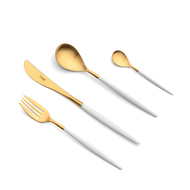 Набор столовых приборов Goa Gold Matte White, 24 пр.