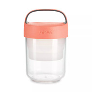 Lekue Ланч-бокс To Go (400 мл), 17.6х9.2 см, коралловый