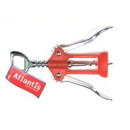 Atlantis Штопор рычажный, 18 см, красный