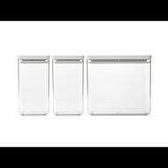 Набор модульных контейнеров Tasty+, 3 шт., светло-серый