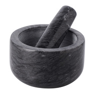 Ступка Marm, 12.7х7.6 см, черный мрамор