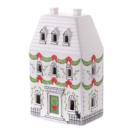 Tkano Домик с подсветкой Olgod New Year Essential, 19 см, белый