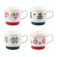 Набор кружек Knitted tale New Year Essential (380 мл), 4 шт.