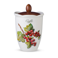 Nuova Cer Емкость для кофе с крышкой Frutti di Bosco, 13х20.5 см