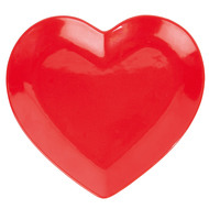 Doiy Тарелка сервировочная Love, 28х26.5 см, красная