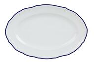 Porland Блюдо овальное Maria Blue, 27 см, кант синий