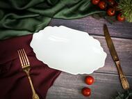 Блюдо овальное Tide, 24 см, белое