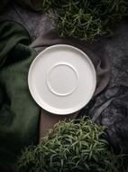 Porland Блюдце для кофейной чашки Chopin Platinum, 12 см, белое