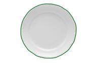 Тарелка десертная Maria Green, 18 см, кант зеленый