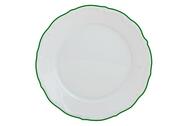 Тарелка обеденная Maria Green, 27 см, кант зеленый
