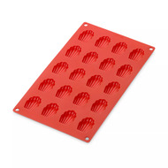 Lekue Форма для мини печенья Мадлен, 20 ячеек, 30х17.5 см, красная