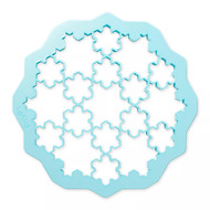 Lekue Формочка для печенья Снежинки, 23.5 см, голубая