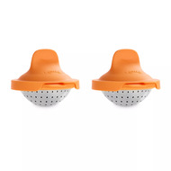 Lekue Набор пашотниц, 9.3х7.5 см, 2 шт., оранжевый