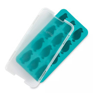 Lekue Форма для льда Пингвины, 23х11.8х3.2 см, бирюзовая