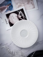 CASA DI FORTUNA Блюдце Boletus, 16.5х2 см, для чашки на 320 мл, белое