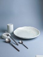 CASA DI FORTUNA Тарелка обеденная Boletus Fusion, 25.2х5.3 см, белая