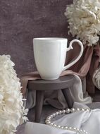 CASA DI FORTUNA Кружка Grazia (380 мл), 13.2x8.7х14.6 см, белая