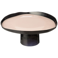 АКСАМ Блюдо на ножке Pro-style Ivory, 21 см, черное