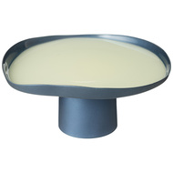 АКСАМ Блюдо на ножке Pro-style Mint, 21 см, синее