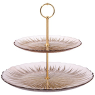 АКСАМ Этажерка 2-х ярусная Sunrays, 28/21 см, коричневая