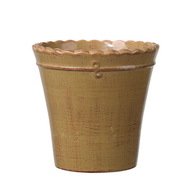 Deroma  Macrame Vaso Mustard, , 14x13 