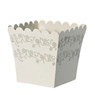  Lace Quadro white, , 18x16 