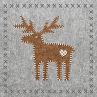 Paperproducts Design  Felt Reindeer , 16.516.5 , 20 .