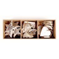 EnjoyMe   Silver Stars/Trees/Hearts, 24 .